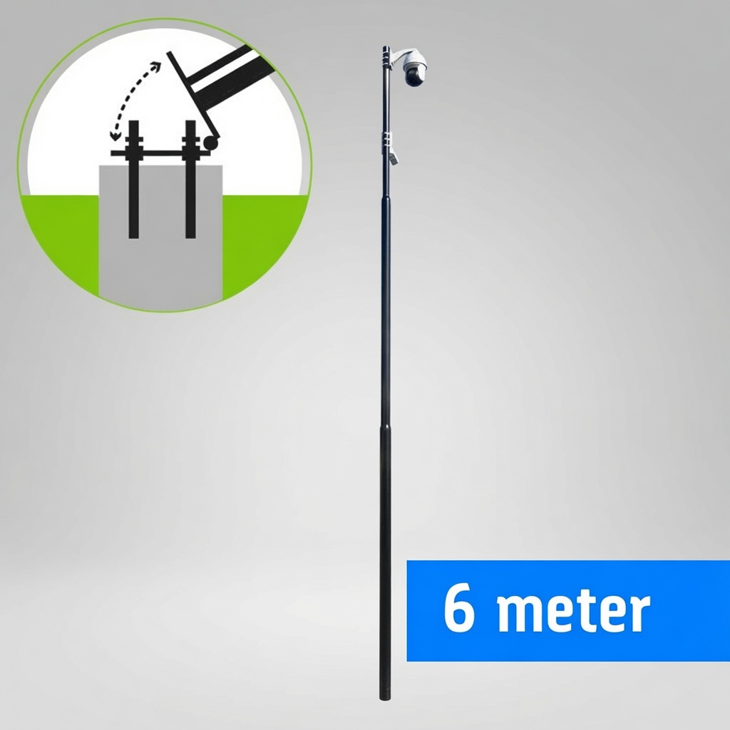 Camera mast 6 meter