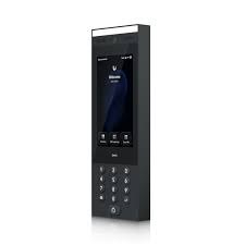 Compacte UniFi Access toegangslezer met scherm en toetsenbord voor een VvE